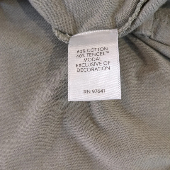 J Jill women's green with blue embroidery, tunic top, size M - Picture 6 of 8